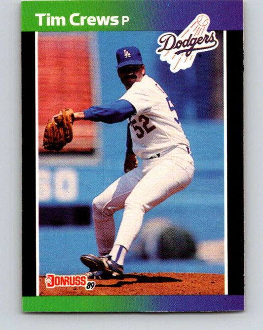 1989 Donruss #486 Tim Crews Mint Los Angeles Dodgers  Image 1