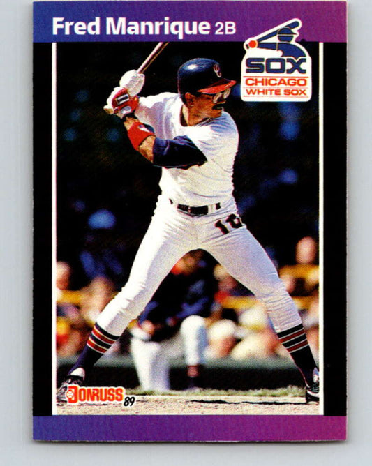 1989 Donruss #489 Fred Manrique Mint Chicago White Sox  Image 1