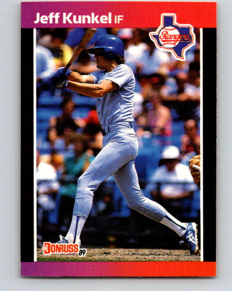 1989 Donruss #496 Jeff Kunkel Mint Texas Rangers  Image 1