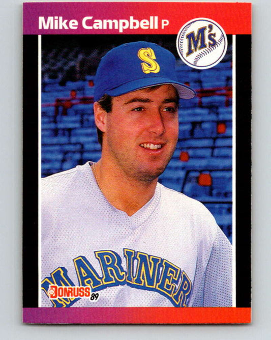 1989 Donruss #497 Mike Campbell Mint Seattle Mariners  Image 1