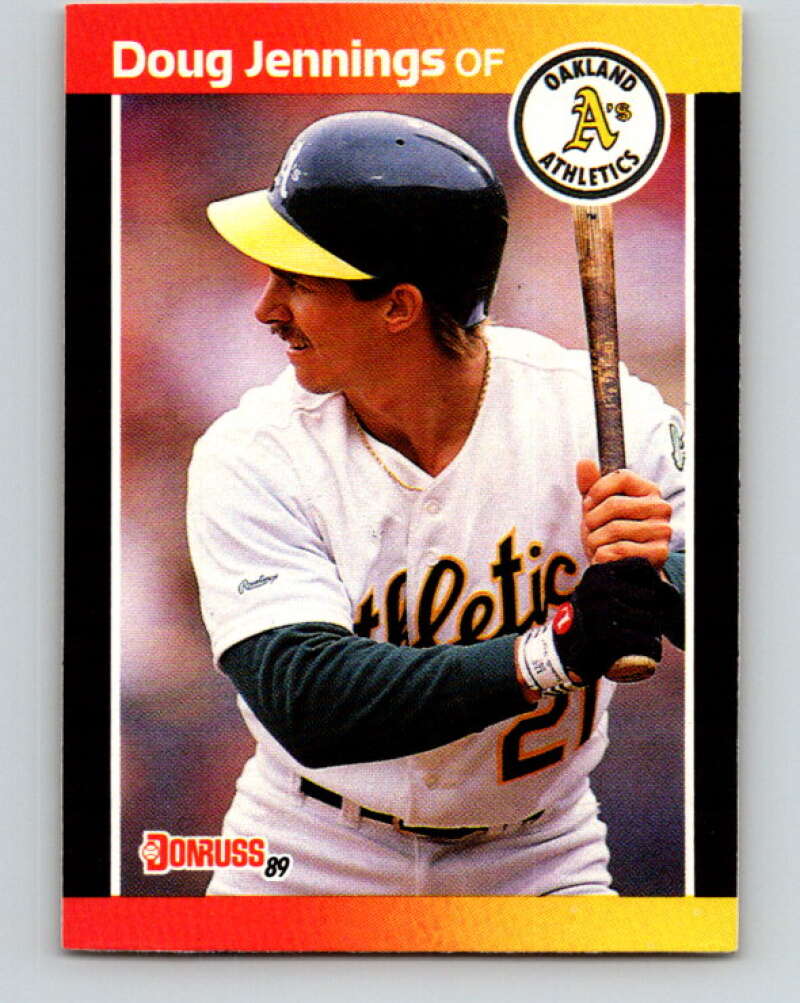 1989 Donruss #505 Doug Jennings Mint RC Rookie Oakland Athletics  Image 1