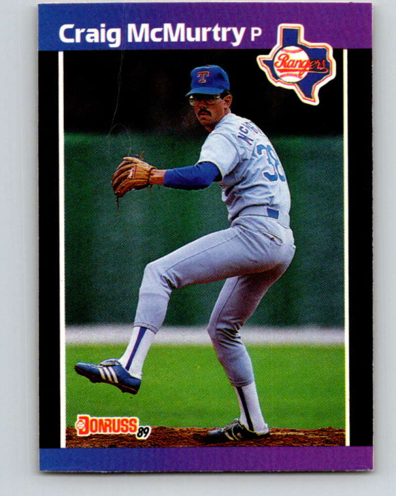 1989 Donruss #520 Craig McMurtry Mint Texas Rangers  Image 1