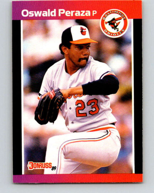1989 Donruss #524 Oswaldo Peraza DP Mint Baltimore Orioles  Image 1