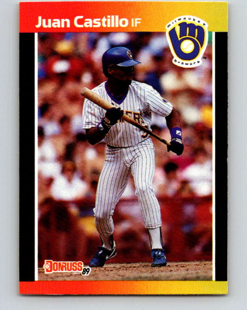 1989 Donruss #530 Juan Castillo DP Mint Milwaukee Brewers  Image 1