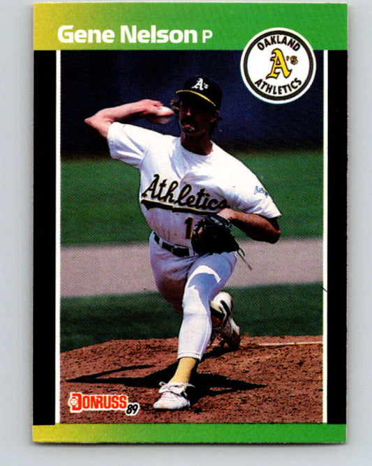 1989 Donruss #540 Gene Nelson DP Mint Oakland Athletics  Image 1