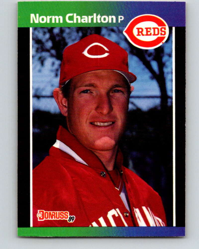 1989 Donruss #544 Norm Charlton DP Mint RC Rookie Cincinnati Reds  Image 1