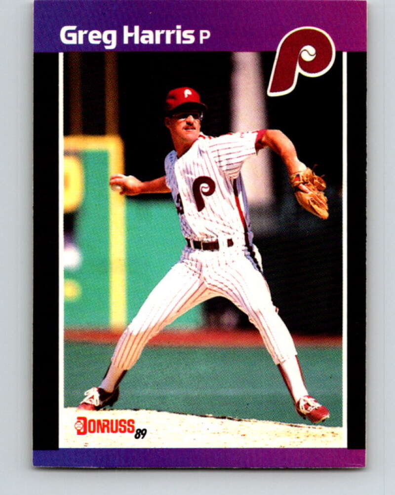 1989 Donruss #548 Greg Harris DP Mint Philadelphia Phillies  Image 1