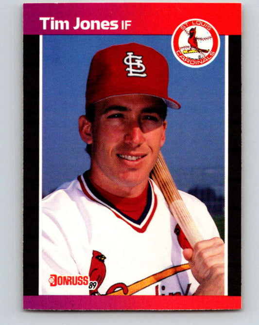 1989 Donruss #555 Tim Jones DP Mint RC Rookie St. Louis Cardinals  Image 1