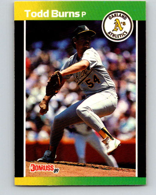 1989 Donruss #564 Todd Burns DP Mint RC Rookie Oakland Athletics  Image 1