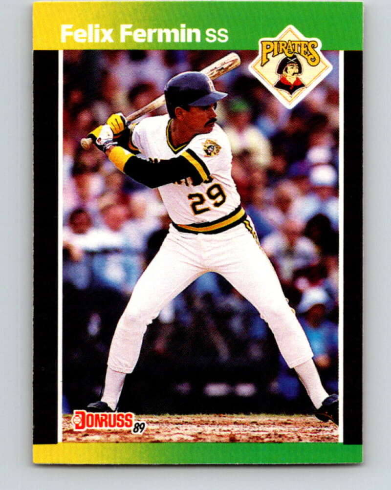 1989 Donruss #565 Felix Fermin DP Mint Pittsburgh Pirates  Image 1