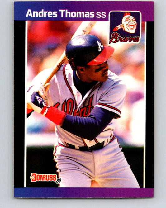 1989 Donruss #576 Andres Thomas DP Mint Atlanta Braves  Image 1