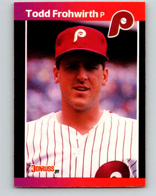 1989 Donruss #587 Todd Frohwirth DP Mint Philadelphia Phillies  Image 1