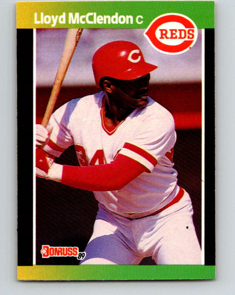 1989 Donruss #595 Lloyd McClendon DP Mint Cincinnati Reds  Image 1