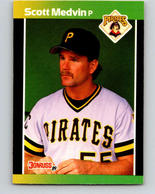 1989 Donruss #597 Scott Medvin Mint RC Rookie Pittsburgh Pirates  Image 1