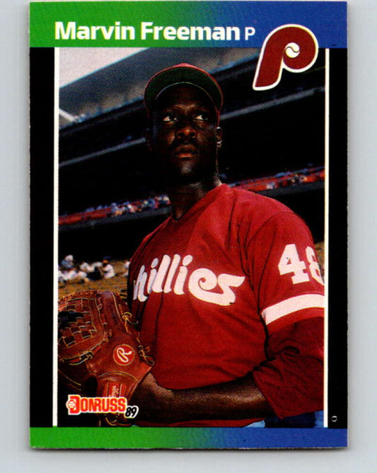 1989 Donruss #631 Marvin Freeman DP Mint Philadelphia Phillies  Image 1
