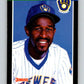 1989 Donruss #632 Mike Young DP Mint Milwaukee Brewers  Image 1