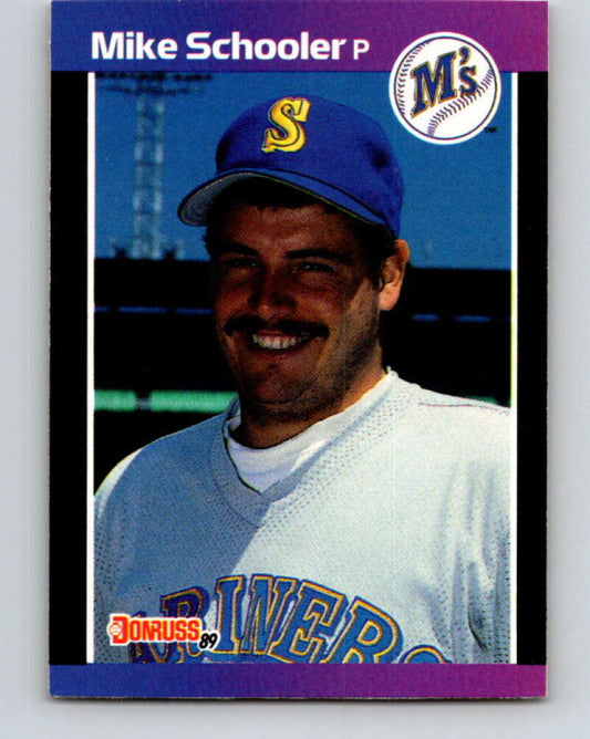 1989 Donruss #637 Mike Schooler Mint Seattle Mariners  Image 1