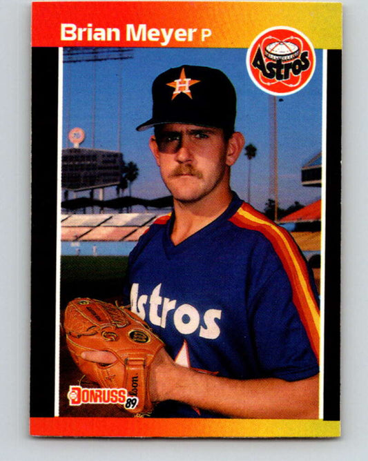 1989 Donruss #640 Brian Meyer Mint RC Rookie Houston Astros  Image 1