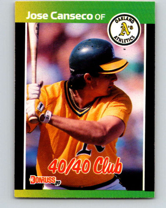 1989 Donruss #643 Jose Canseco 40/40 Mint Oakland Athletics