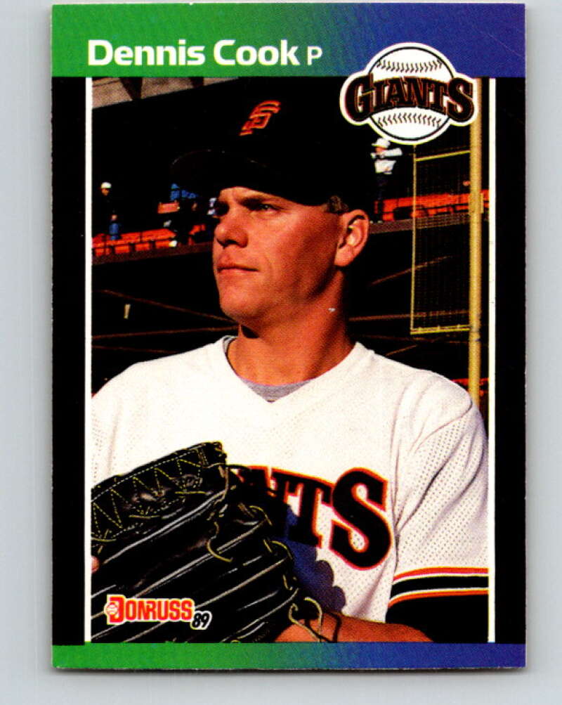 1989 Donruss #646 Dennis Cook Mint RC Rookie San Francisco Giants  Image 1