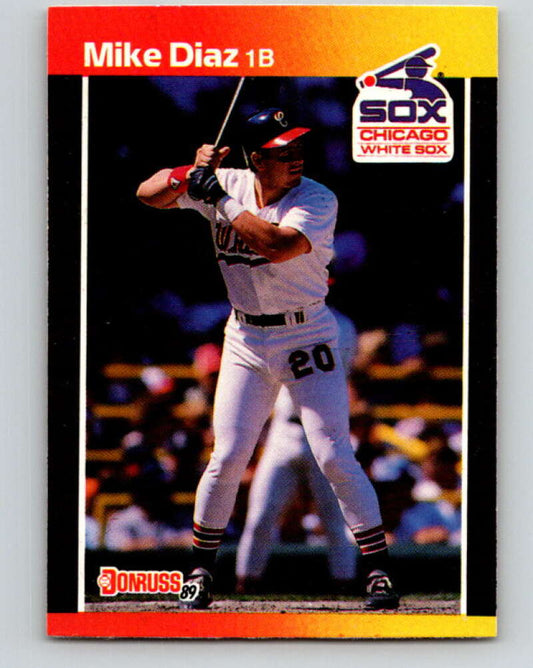 1989 Donruss #655 Mike Diaz Mint Chicago White Sox  Image 1