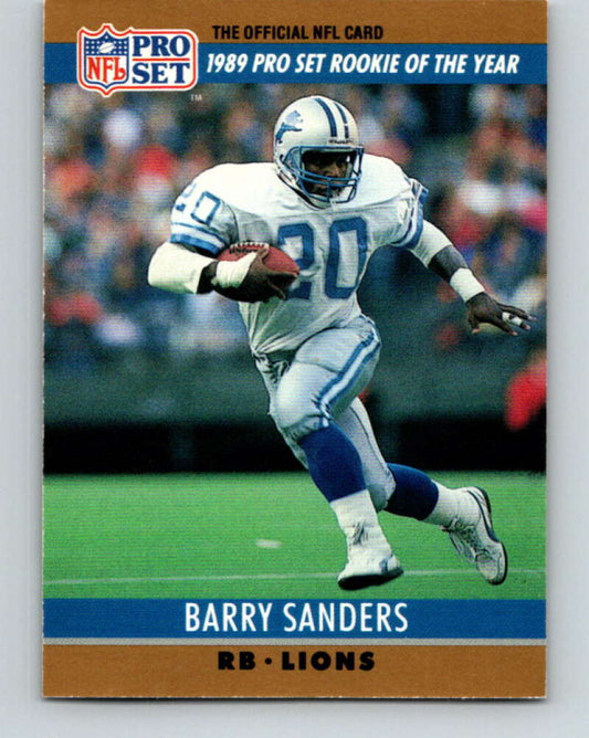 1990 Pro Set #1 Barry Sanders Mint Detroit Lions