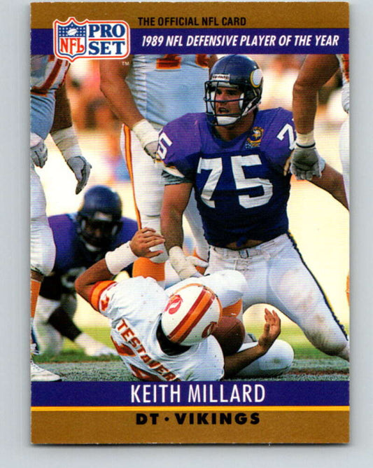 1990 Pro Set #5 Keith Millard Mint Minnesota Vikings