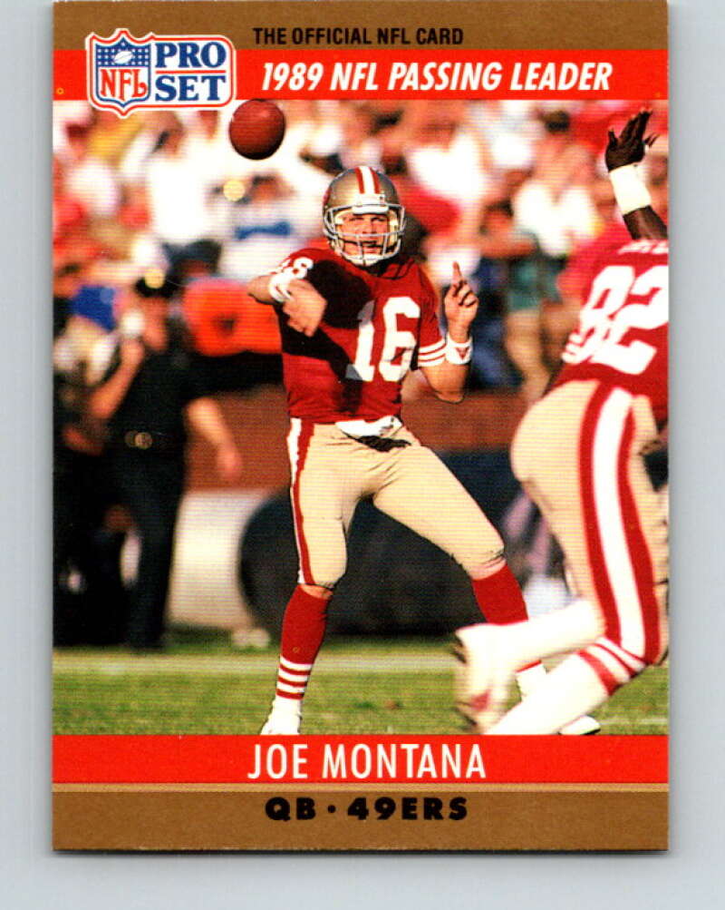 1990 Pro Set #8 Joe Montana Mint San Francisco 49ers  Image 1