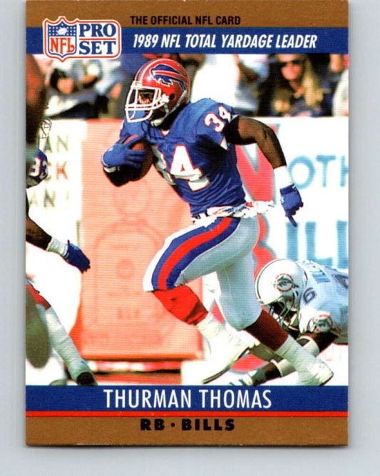 1990 Pro Set #10 Thurman Thomas Mint Buffalo Bills  Image 1