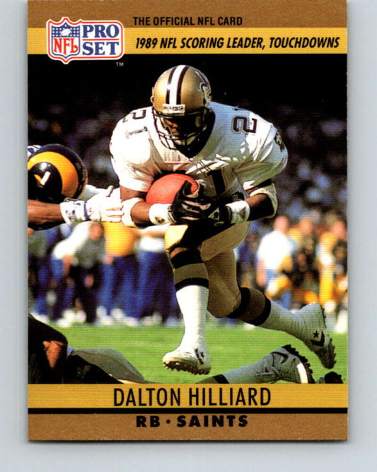 1990 Pro Set #12 Dalton Hilliard Mint New Orleans Saints  Image 1
