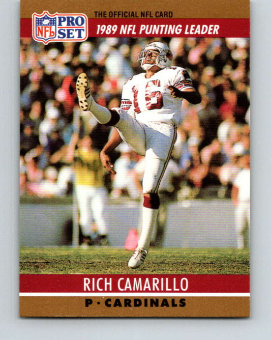 1990 Pro Set #14 Rich Camarillo Mint Phoenix Cardinals  Image 1