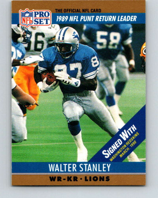 1990 Pro Set #15 Walter Stanley Mint Washington Redskins  Image 1
