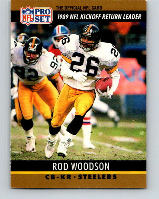 1990 Pro Set #16 Rod Woodson Mint Pittsburgh Steelers  Image 1
