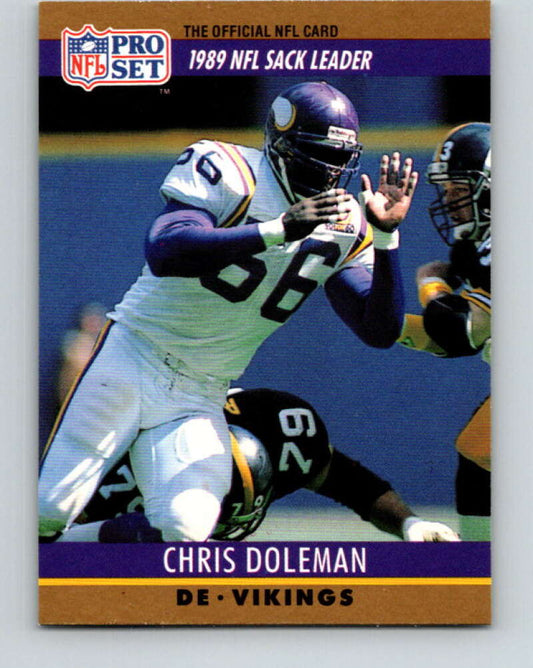 1990 Pro Set #18 Chris Doleman Mint Minnesota Vikings  Image 1