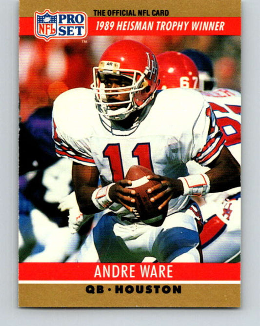 1990 Pro Set #19 Andre Ware Mint RC Rookie Houston Cougars  Image 1