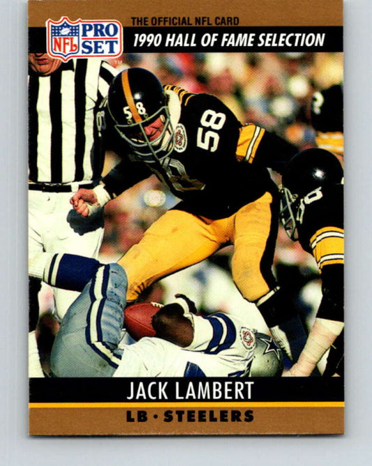 1990 Pro Set #27 Jack Lambert Mint Pittsburgh Steelers