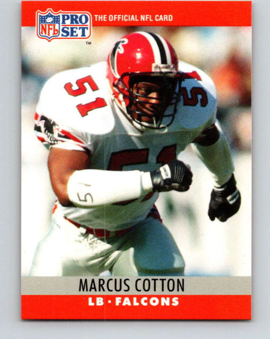 1990 Pro Set #33 Marcus Cotton Mint Atlanta Falcons  Image 1