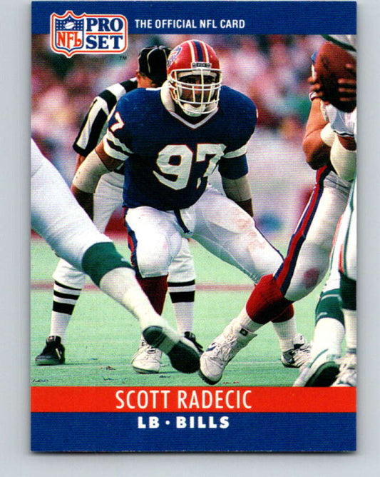 1990 Pro Set #44 Scott Radecic Mint Buffalo Bills  Image 1