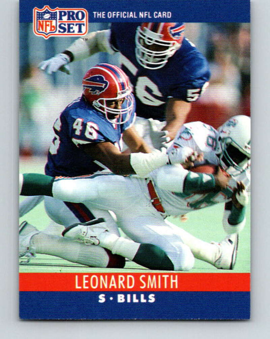 1990 Pro Set #46 Leonard Smith Mint Buffalo Bills  Image 1