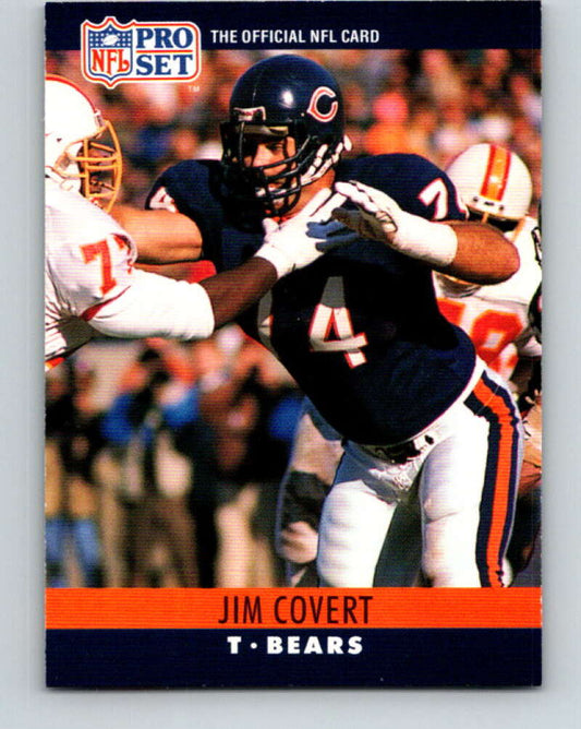 1990 Pro Set #51 Jim Covert Mint Chicago Bears  Image 1