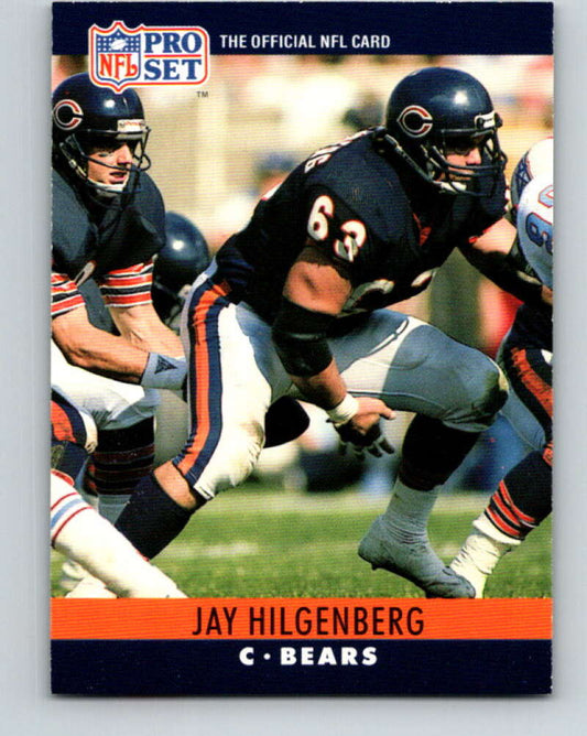 1990 Pro Set #53 Jay Hilgenberg Mint Chicago Bears  Image 1