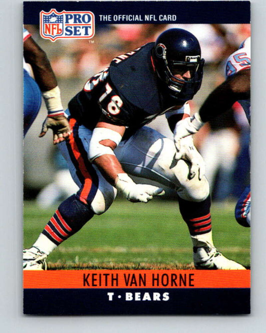 1990 Pro Set #58 Keith Van Horne Mint Chicago Bears  Image 1