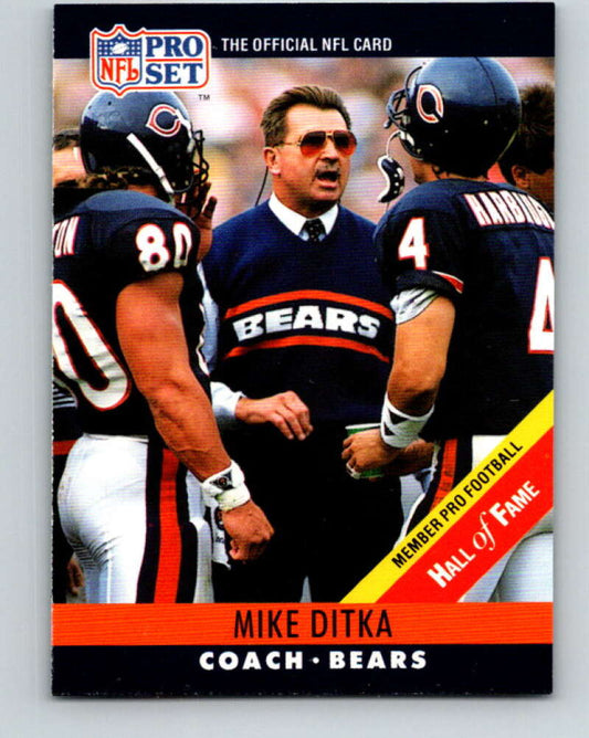 1990 Pro Set #59 Mike Ditka Mint Chicago Bears