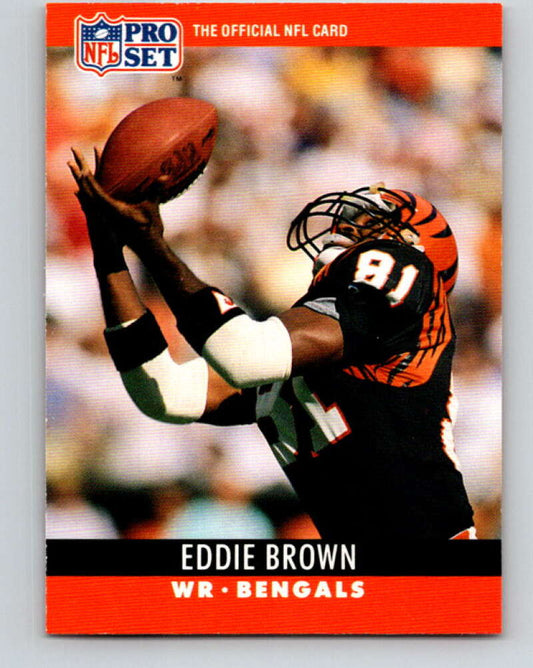 1990 Pro Set #61 Eddie Brown Mint Cincinnati Bengals  Image 1
