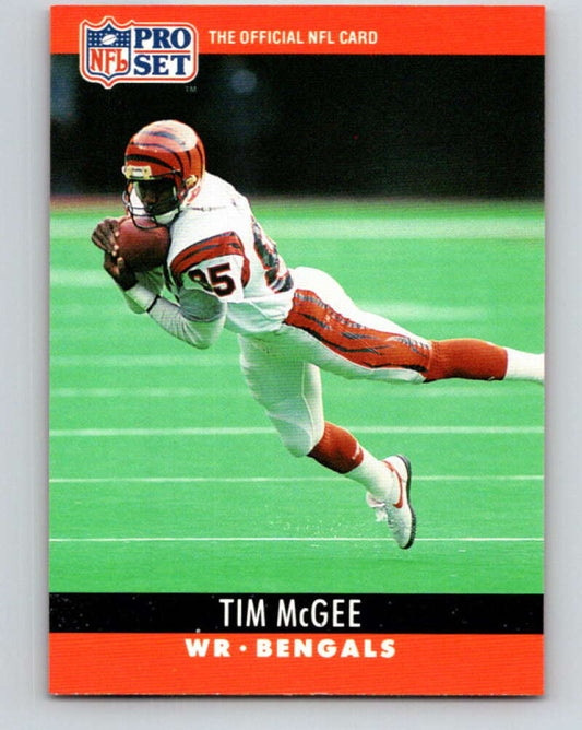 1990 Pro Set #64 Tim McGee Mint Cincinnati Bengals  Image 1