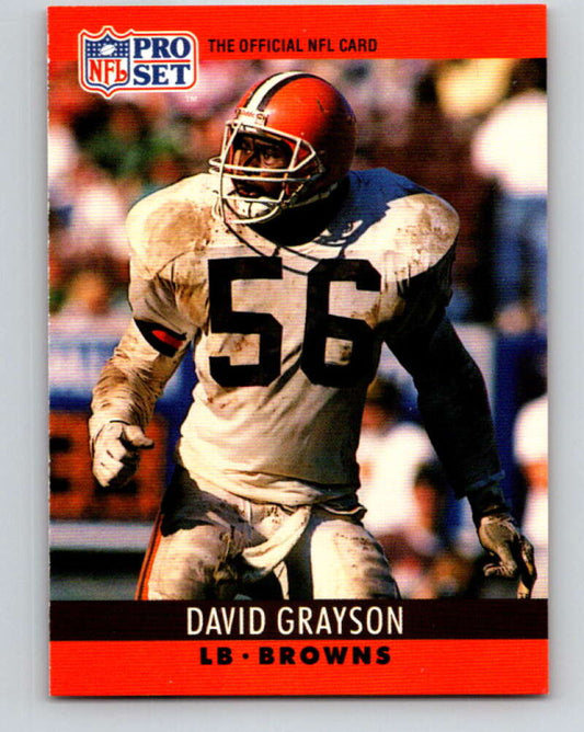 1990 Pro Set #71 David Grayson Mint Cleveland Browns  Image 1