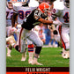 1990 Pro Set #76 Felix Wright Mint Cleveland Browns  Image 1