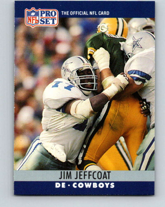 1990 Pro Set #80 Jim Jeffcoat Mint Dallas Cowboys  Image 1