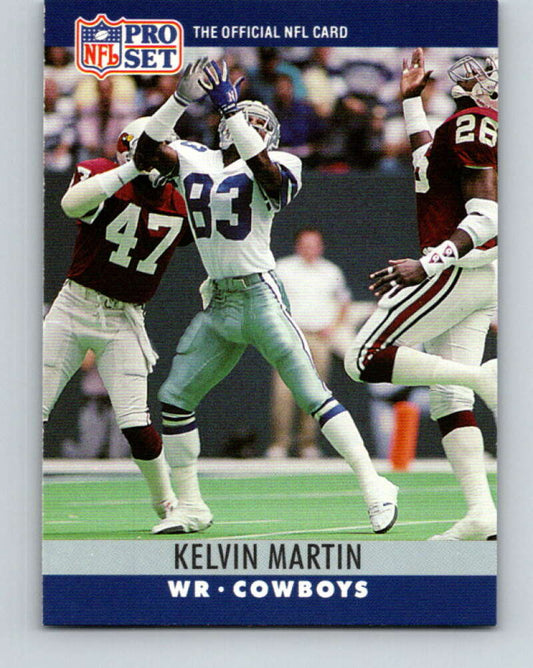 1990 Pro Set #83 Kelvin Martin Mint RC Rookie Dallas Cowboys  Image 1