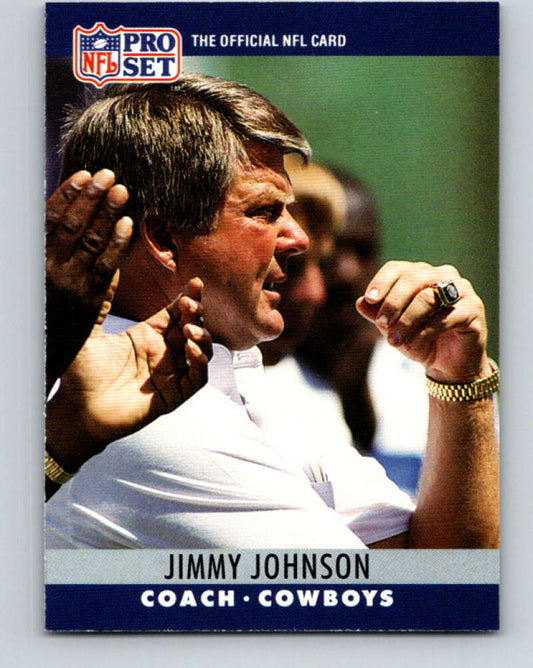 1990 Pro Set #85 Jimmy Johnson Mint Dallas Cowboys  Image 1